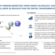 Limited set of vendors benefiting from China's 5G rollout; government stimulus will drive 5G rollouts and CSP digital transformation