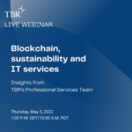 Webinar: Blockchain, sustainability and IT services