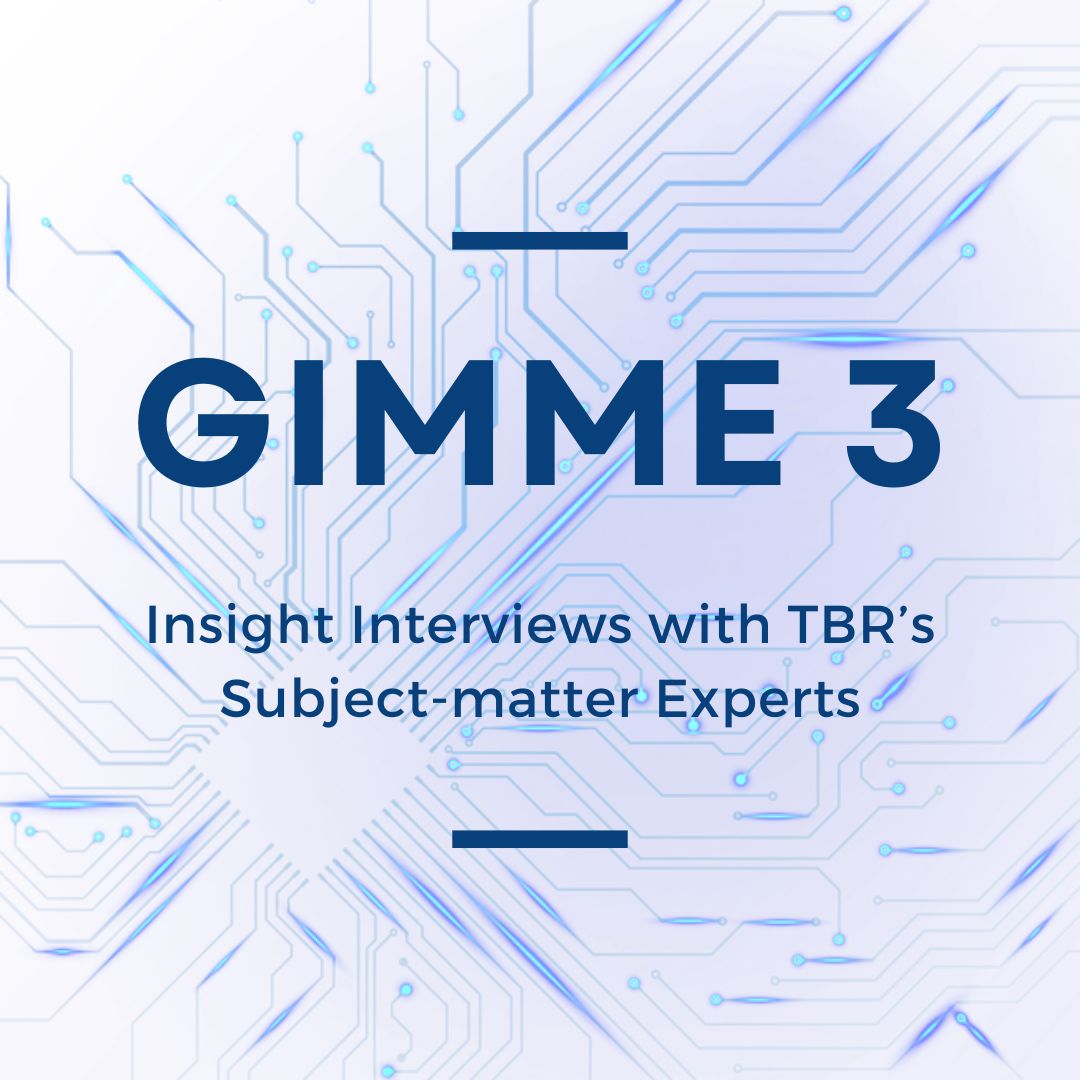 Blog series: Gimme 3 Insight Interviews with TBR's Subject-matter Experts