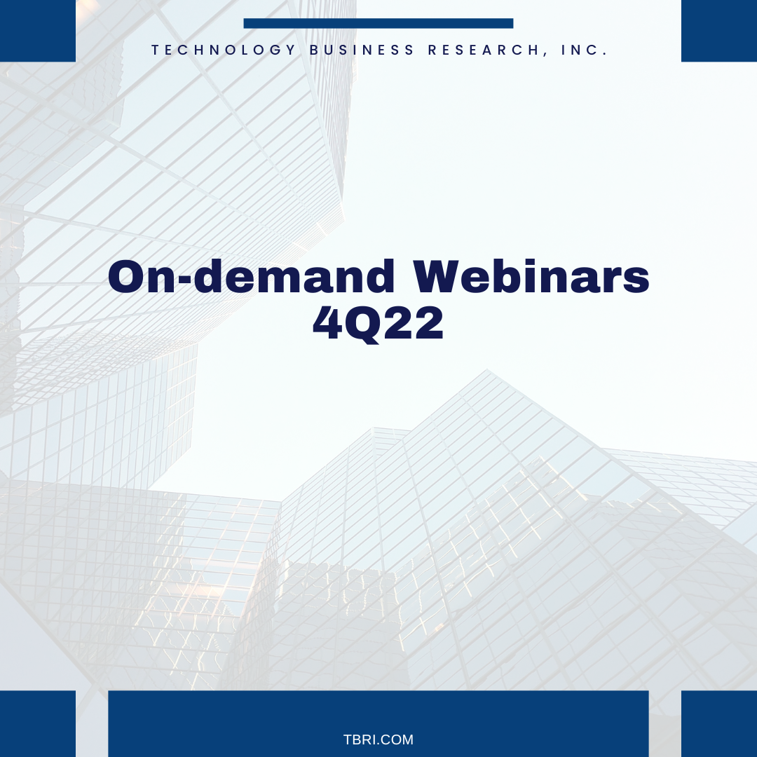 4Q22 Market And Competitive Intelligence Webinars Now Available On Demand